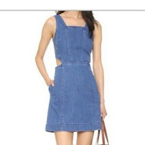 Madewell Blue Denim Sleeveless Dress